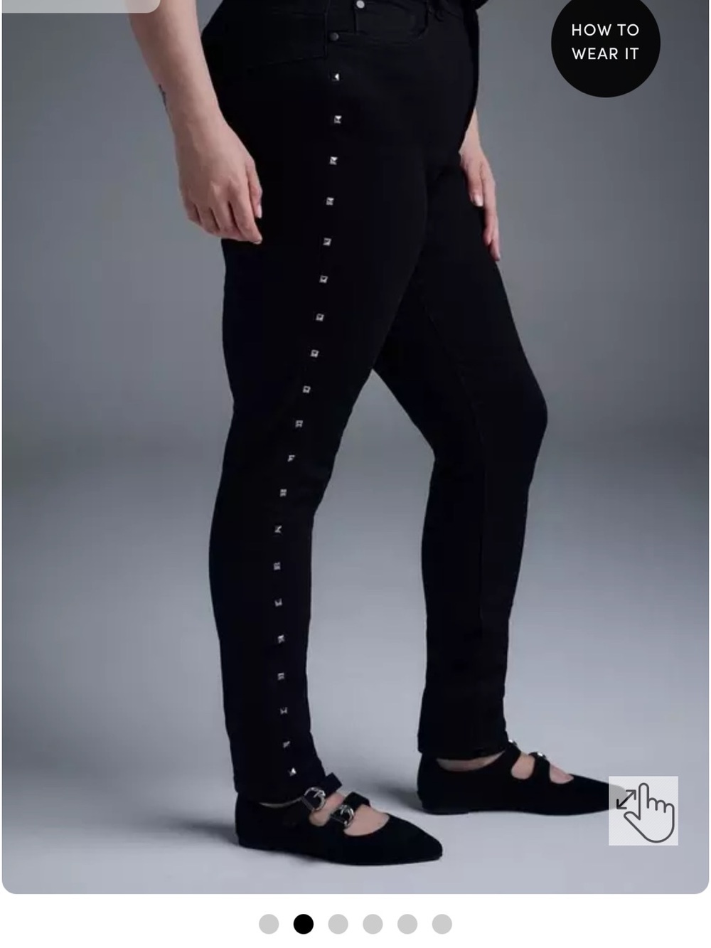NWOT Torrid Nightfall Bombshell Skinny Jean with Studs, Size 18 Regular